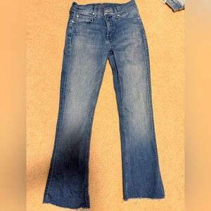 MOTHER Blue Denim Jeans - Classic Straight Fit